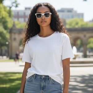 Nicole Lee White Sunglasses case tri fold brand new